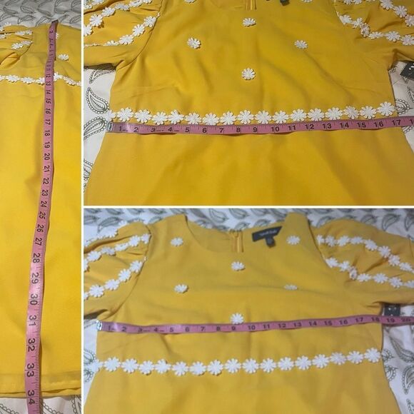 Modcloth Yellow How Sweet It Is Mini Shift Dress Sunny Bright 8 70s Retro NWT - Picture 13 of 13